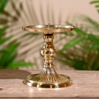 Подсвечник "Кэндл" латунь 9 см