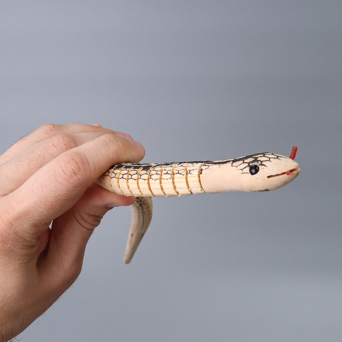 Новый год! Деревянная игрушка &laquo;Змея&raquo;, 50 &times; 1,6 &times; 1,6 см МИКС