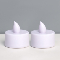 Светодиодные свечи, ночники LED RISALUX &laquo;Не бойся темноты&raquo; набор 2 шт., белые, RGB, 3.5&times;3.5&times;4 см