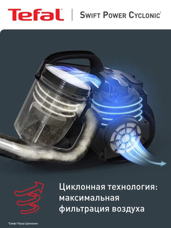 Пылесос с контейнером Swift Power Cyclonic TW2947EA, белый