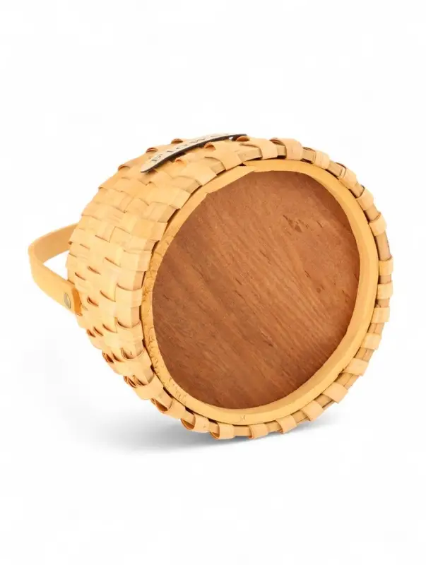 Корзина плетеная 17х17х12 см,  ручка h=13 см, натуральный