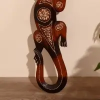 Панно &laquo;Геккон&raquo;, 50&times;12&times;1 см, дерево