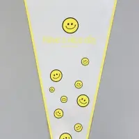 Пакет цветочный Конус, белый, 28&times;9&times;44 см&plusmn;1 см