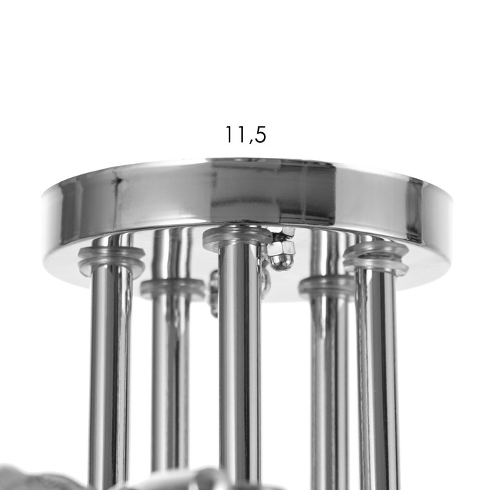 Люстра "Селена" 5х40Вт Е27 Хром 52х52х21см