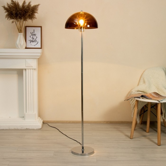 Торшер "Байхаус" Е27 15Вт коричневый 35х35х150см