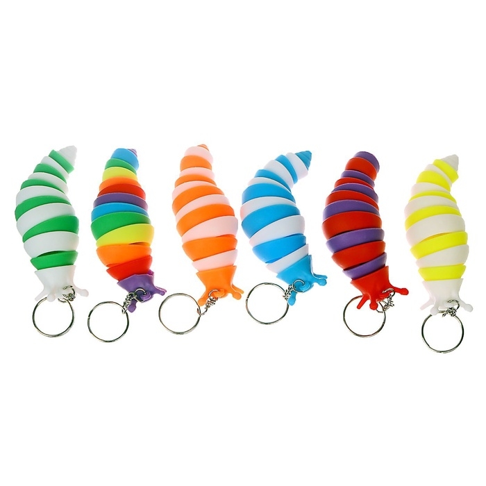 Игрушка антистресс гусеница &laquo;Чик-чирик&raquo;, цвета МИКС, брелок, в шоубоксе