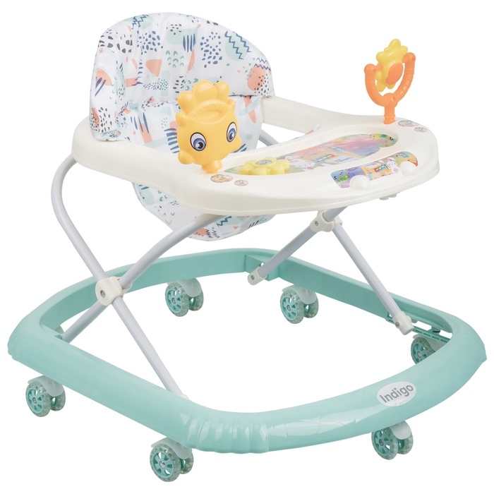 Ходунки &laquo;Солнышко&raquo;, 7 колес, муз. игрушки, бирюзовый