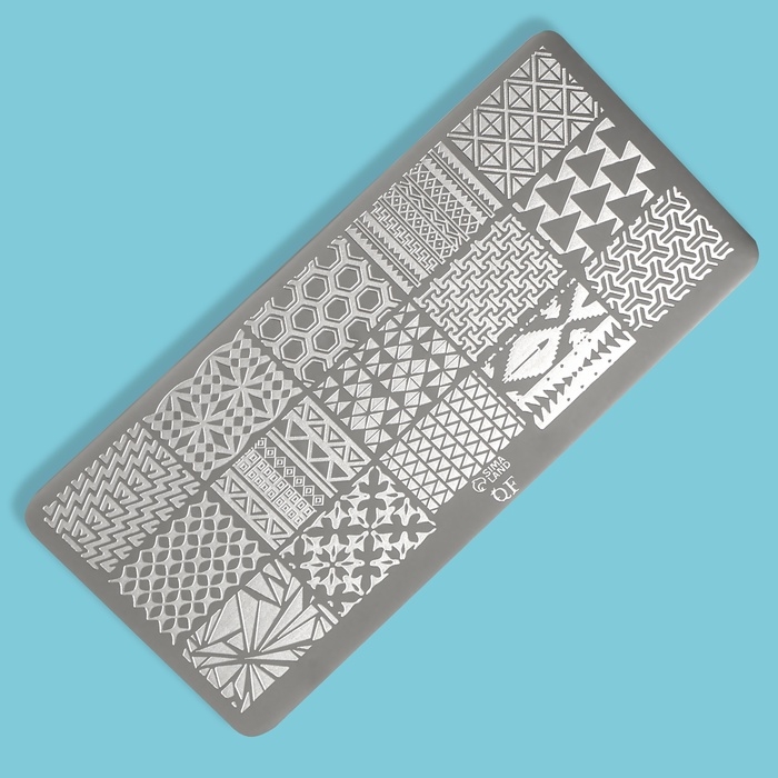 Пластина для стемпинга металлическая «Витраж», 12 × 6 см Пластина для стемпинга металлическая «Витраж», 12 × 6 см