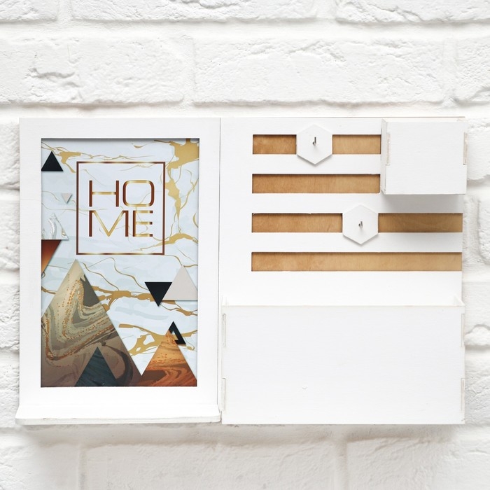 Ключница настенная &laquo;Home&raquo;, горы, 42 &times; 28.7 &times; 8 см.