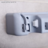 Держатель для уборочного инвентаря с крючками Доляна, 26&times;6&times;10 см, серый