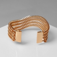 Браслет металл &laquo;Афина&raquo; винтовой, цвет золото