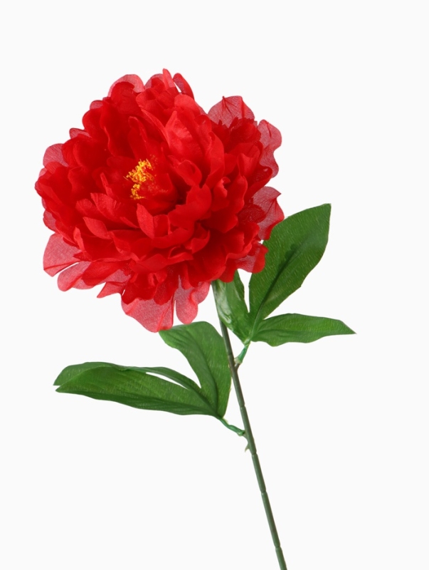 Цветы искусственные "Пион бархатный" 15х55 см, красный