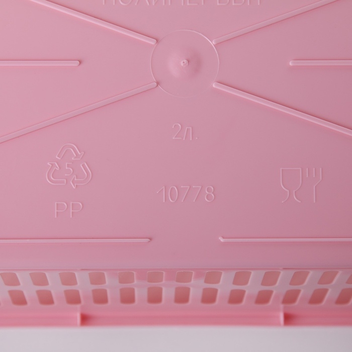 Корзина для хранения Полимербыт, пластик, 25&times;15&times;7 см, МИКС