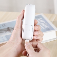 Портативный вентилятор FS08, функция Power bank 1200 мАч, 2 режима, USB, складной, белый Портативный вентилятор FS08, функция Power bank 1200 мАч, 2 режима, USB, складной, белый