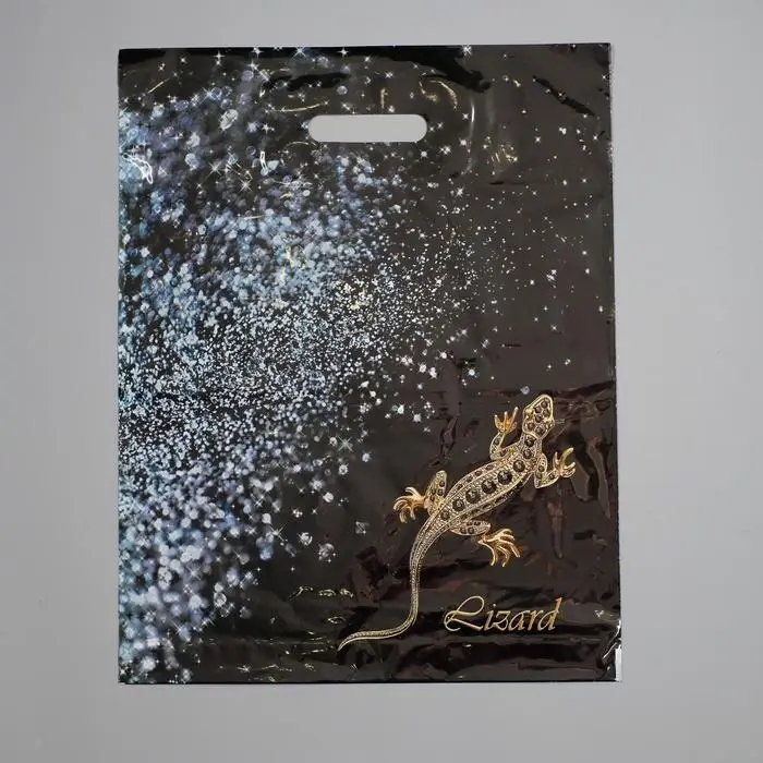 Пакет &laquo;Ящерица&raquo;, полиэтиленовый с вырубной ручкой, 60 мкм 38&times;47 см