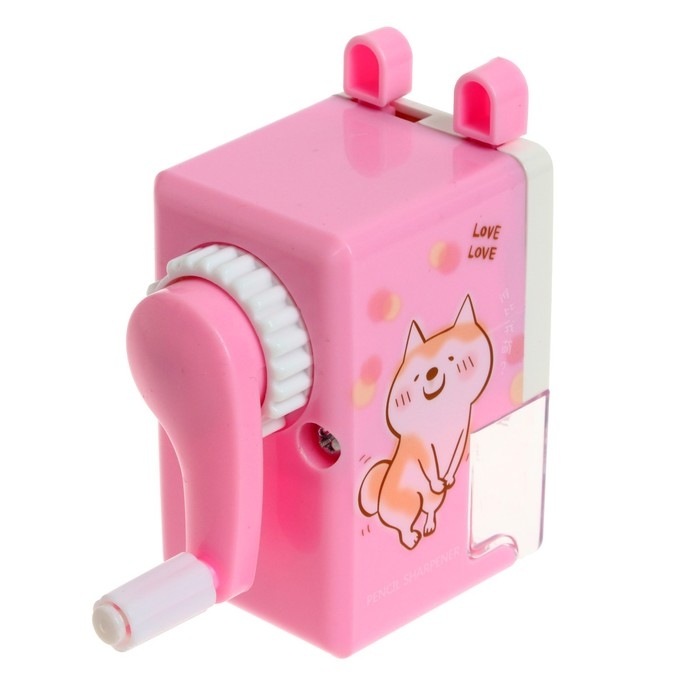 Точилка механическая с контейнером "Классика", МИКС