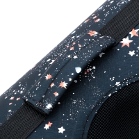 Сумка-переноска каркасная "Звёздное небо", размер M, 40 х 21 х 27 см, чёрная