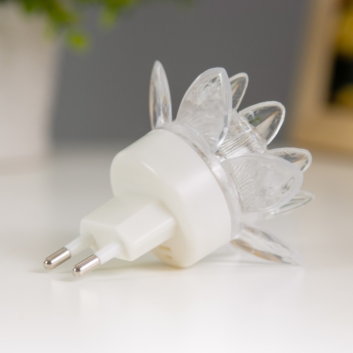 Ночник пластик Ночник пластик "Цветочек" 8х8х7,5 см RISALUX