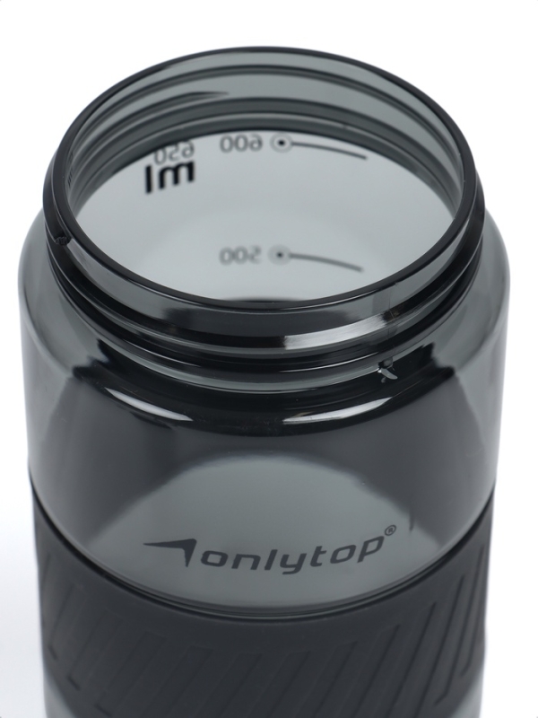 Бутылка для воды Onlytop, 650 мл, цвет черный