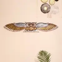 Настенное панно "Сова в полёте" 100х18,5х3 см