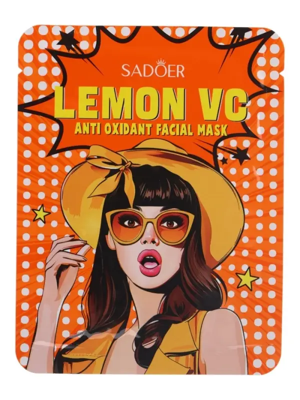 Маска тканевая антиоксидантная для лица с экстрактом лимона, 25 г