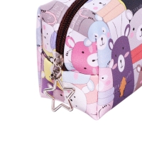 Пенал школьный на молнии, Кошки  МИКС