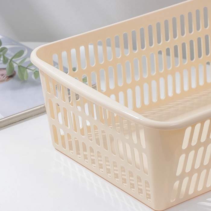 Корзина для хранения Полимербыт, пластик, 36×25×12.5 см, МИКС Корзина для хранения Полимербыт, пластик, 36×25×12.5 см, МИКС