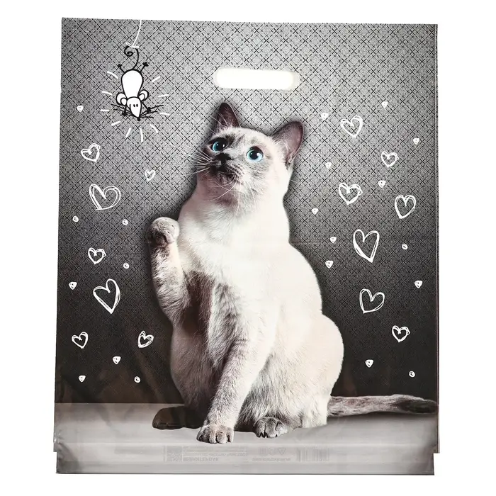 Пакет &laquo;Шалун&raquo;, полиэтиленовый с вырубной ручкой 40&times;47 см, 45 мкм