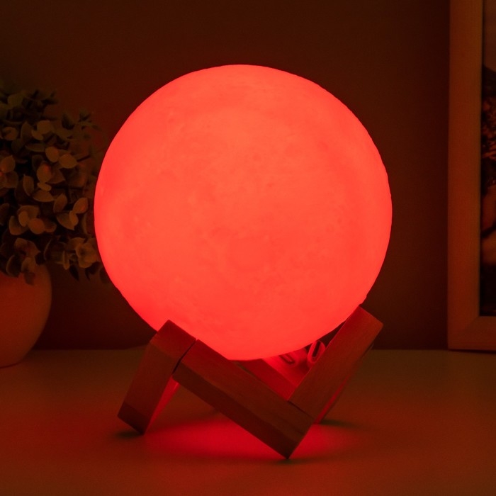 Ночник "Луна" LED USB d.13 см