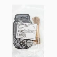 Меловой ценник-бирка &laquo;Банка&raquo; набор 10 шт., на верёвке, 9&times;5 см, цвет чёрный