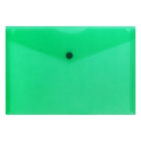 Набор папок-конвертов на кнопке А5 150мкм Calligrata  прозрачные, микс 5шт