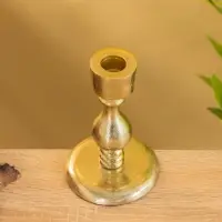 Подсвечник "Ферзь" алюминий 13 см, цв. золото