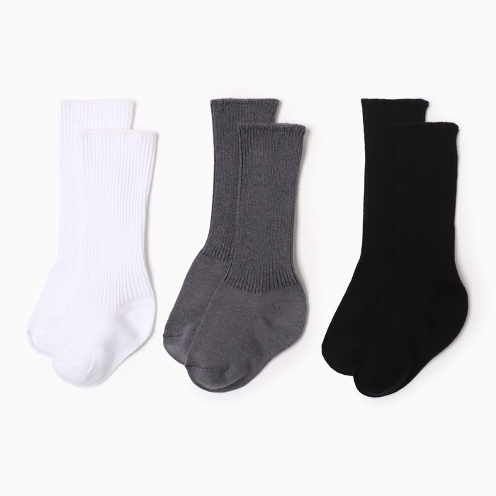 Гольфы детские 3 пары Крошка Я BASIC LINE, 8-10 см Гольфы детские 3 пары Крошка Я BASIC LINE, 8-10 см