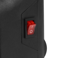 Портативный обогреватель Luazon LTO-09, 500Вт, 23 м&sup2;, 2 режима, чёрный, евровилка