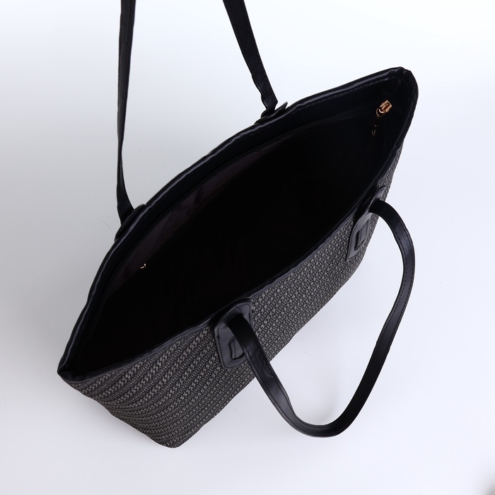 Сумка женская на молнии, средний размер, цвет чёрный Сумка женская на молнии, средний размер, цвет чёрный