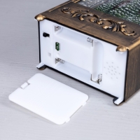 Светодиодная фигура &laquo;Фонарь с детьми и лошадкой&raquo; 13 &times; 30 &times; 7 см, пластик, батарейки ААх3 (не в комплекте), USB, свечение тёплое белое