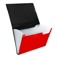 Папка картотека А4, Calligrata TOP DeLuxe, 13 отделений, пластиковая, 1000 мкм, красная Папка картотека А4, Calligrata TOP DeLuxe, 13 отделений, пластиковая, 1000 мкм, красная