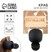 Краб для волос «Украшение на каждый день», 3,7 х 5,5 см. Краб для волос «Украшение на каждый день», 3,7 х 5,5 см.
