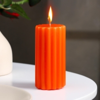 Свеча- цилиндр ароматическая "Рельеф. Сочное манго", 5х10 см Свеча- цилиндр ароматическая "Рельеф. Сочное манго", 5х10 см