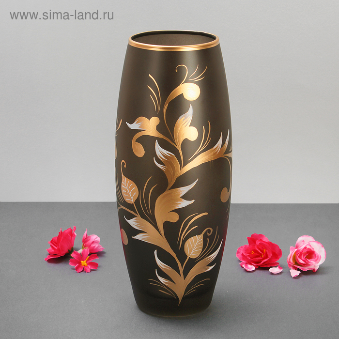 Ваза "Золотой узор" 8х11х26 см