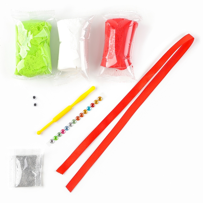 Ёлочный шар с массой для лепки своими руками на новый год &laquo;Змея&raquo;, новогодний набор для творчества