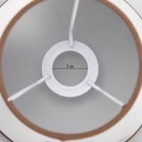 Абажур Е14 бело-шоколадный 15х15х13 см Абажур Е14 бело-шоколадный 15х15х13 см