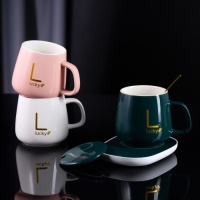 Подставка с подогревом LSK-1501, кружка, от USB, 16 Вт, зелёная