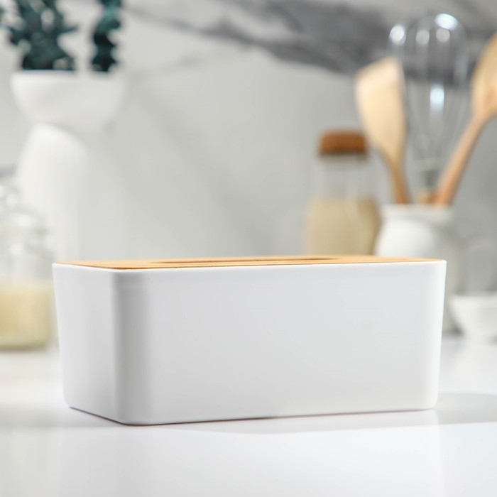 Салфетница Доляна &laquo;Мягкость&raquo;, 19&times;13 см, бамбук