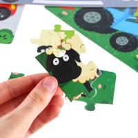 Набор пазлов 4 в 1 &laquo;Синий трактор&raquo;