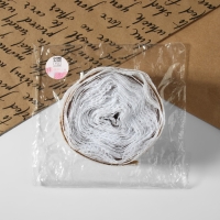 Лента из джута «Кружево», 60 мм, 4,5 ± 0,5 м, цвет белый Лента из джута «Кружево», 60 мм, 4,5 ± 0,5 м, цвет белый