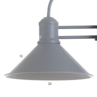 Бра "Бравер" Е27 серый 26х26х30 см Бра "Бравер" Е27 серый 26х26х30 см