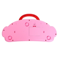 Пианино &laquo;Весёлые зверята&raquo;, звук, цвет розовый