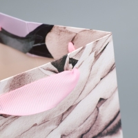 Пакет подарочный под бутылку, упаковка, &laquo;Нежность&raquo;, 13 х 32 х 11,3 см