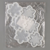 Молд силиконовый &laquo;Снежинки&raquo;, универсальный 17,5 &times; 13 &times; 0,3 см